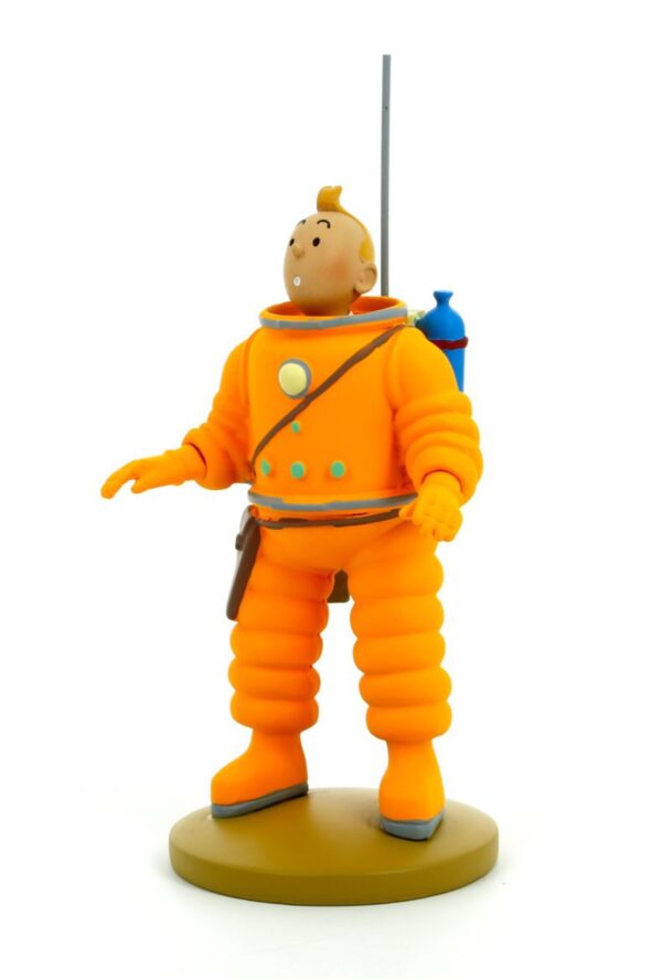 Figura Resina Tintín. Tintín Luna (Escala 12 cm)
