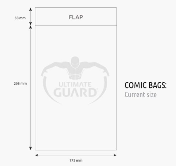 Bolsas Protectoras para Cómics Tamaño Current (Actual)