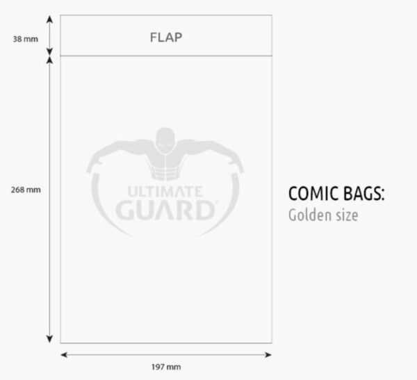 Bolsas Protectoras para Cómics Tamaño Golden