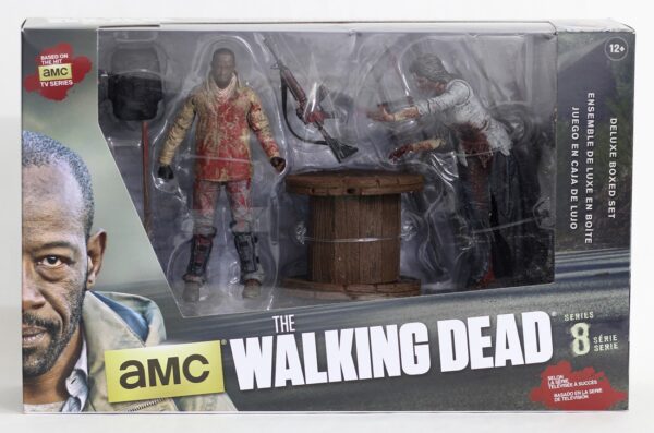 The Walking Dead. Figuras de Acción. Pack Deluxe Morgan con Zombie Empalado (Serie 8)