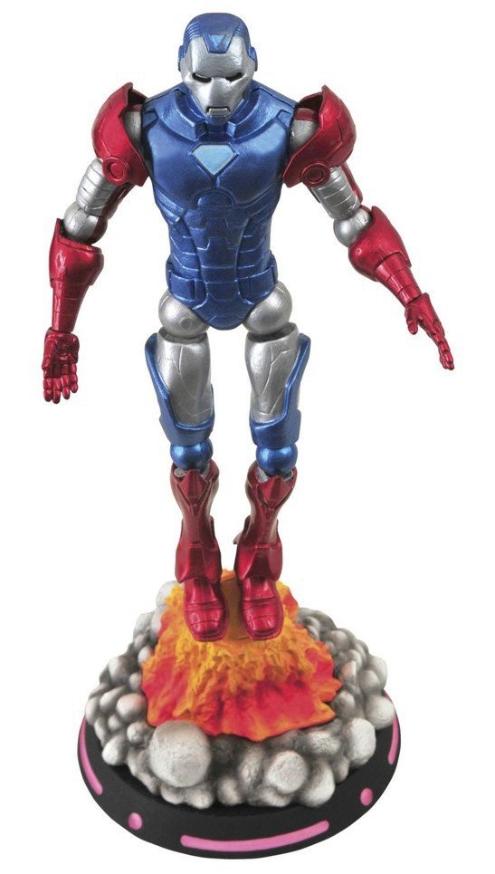 Figura Capitán América Iron Man. Portada What If? (Marvel Select)