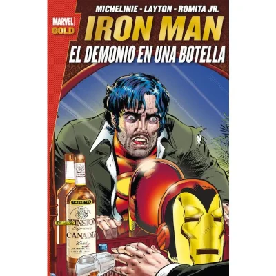 iron man demonio en una botella