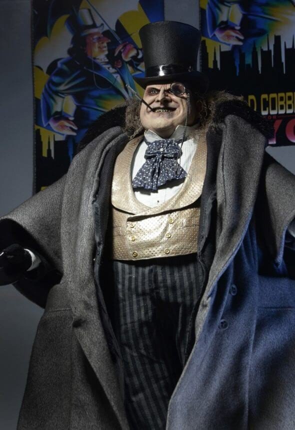 Batman Returns. Penguin Mayoral (Danny DeVito). Batman Vuelve. Pingüino Alcalde 1/4 NECA