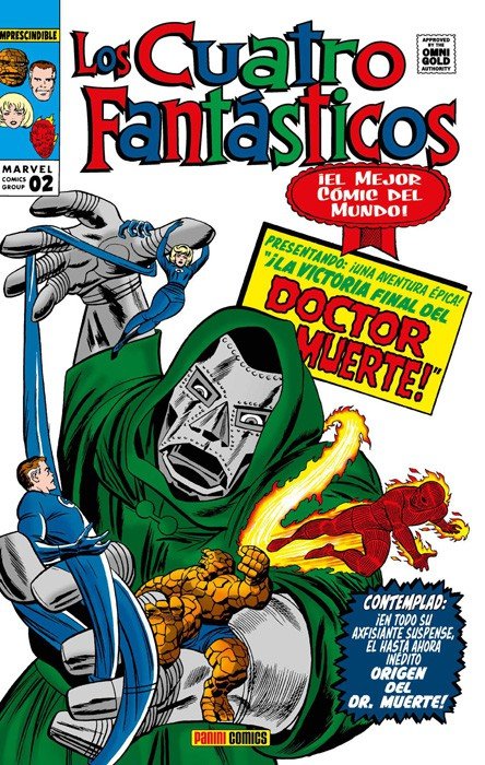 Los 4 Fantásticos La Batalla del Edificio Baxter Marvel Gold Panini