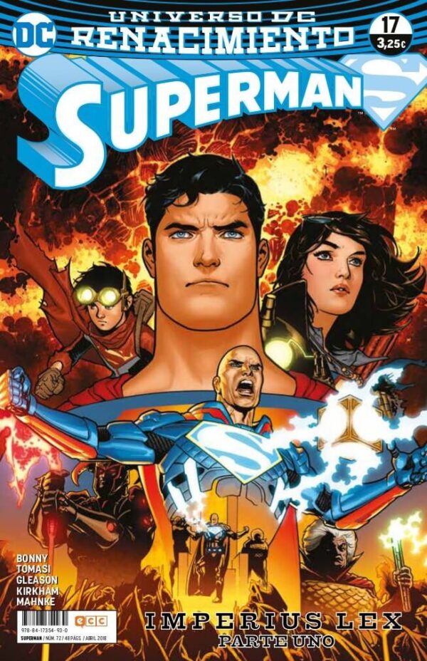 Comprar Superman 72 Renacimiento DC Comics ECC Ediciones