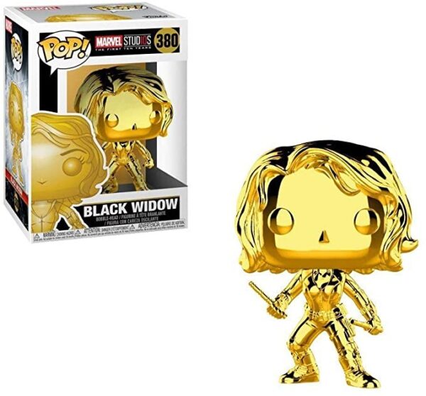 Viuda Negra Cromado 10 Aniversario MCU POP Funko 380