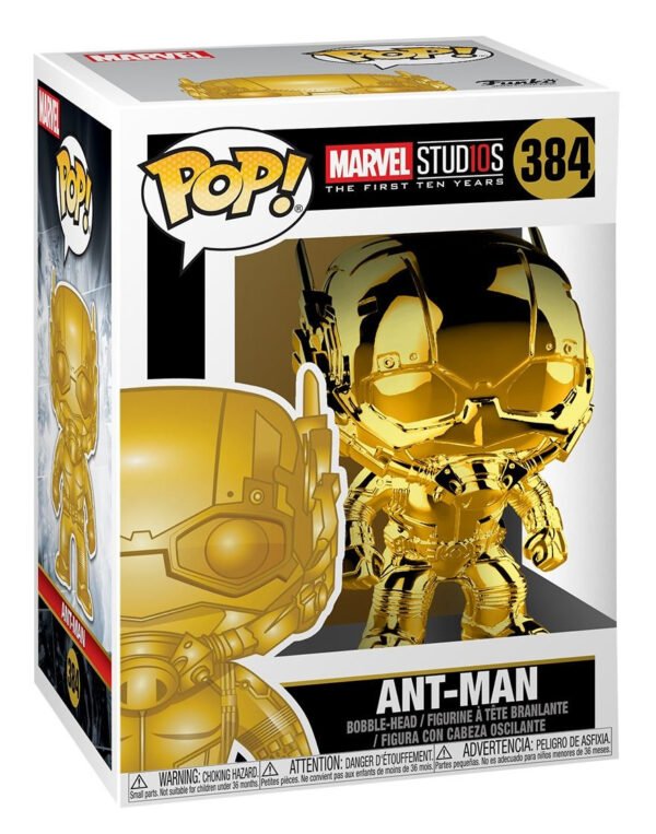 Ant Man Cromado POP Funko 10 Aniversario MCU