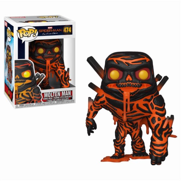 Spiderman Molten Man Lejos de Casa. POP Funko