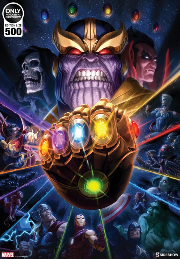 Sideshow Thanos Guantelete del Infinito Art Print