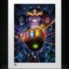 Sideshow Thanos Guantelete del Infinito Art Print