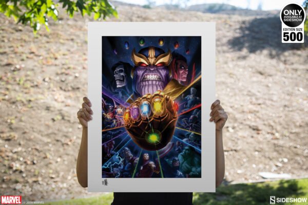 Sideshow Thanos Guantelete del Infinito Art Print