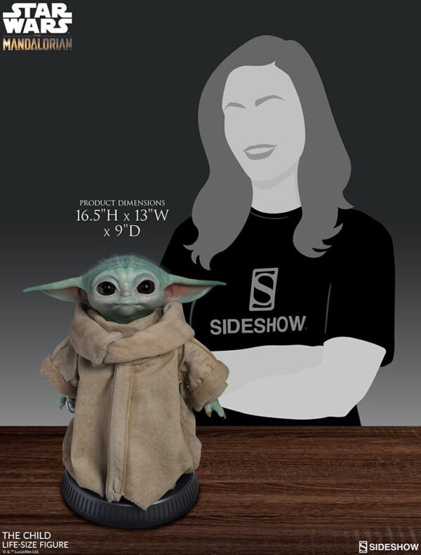 baby yoda the child star wars sideshow mandalorian figura