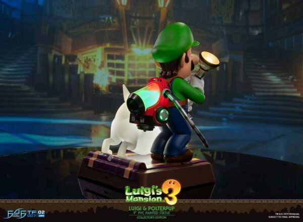 Estatua Luigi y Polterpup Luigi's Mansion 3 Collector's Edition First 4 Figures