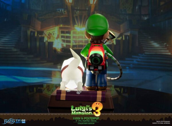 Estatua Luigi y Polterpup Luigi's Mansion 3 Collector's Edition First 4 Figures