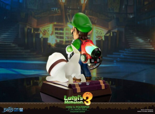 Estatua Luigi y Polterpup Luigi's Mansion 3 Collector's Edition First 4 Figures