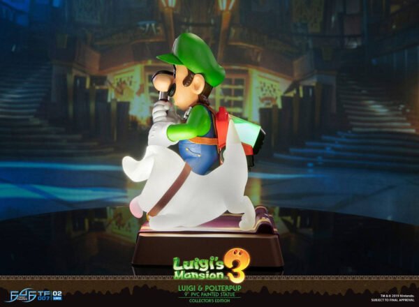 Estatua Luigi y Polterpup Luigi's Mansion 3 Collector's Edition First 4 Figures