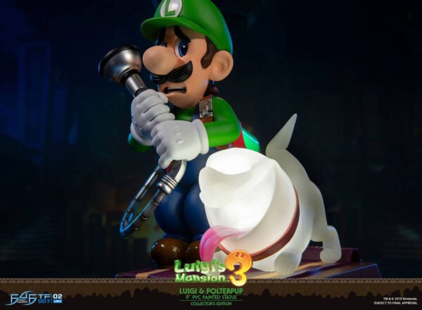 Estatua Luigi y Polterpup Luigi's Mansion 3 Collector's Edition First 4 Figures