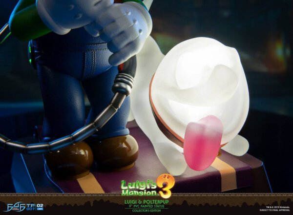 Estatua Luigi y Polterpup Luigi's Mansion 3 Collector's Edition First 4 Figures