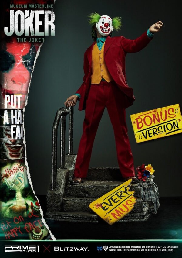estatua joker the movie prime1 studio bonus version joaquin phoenix