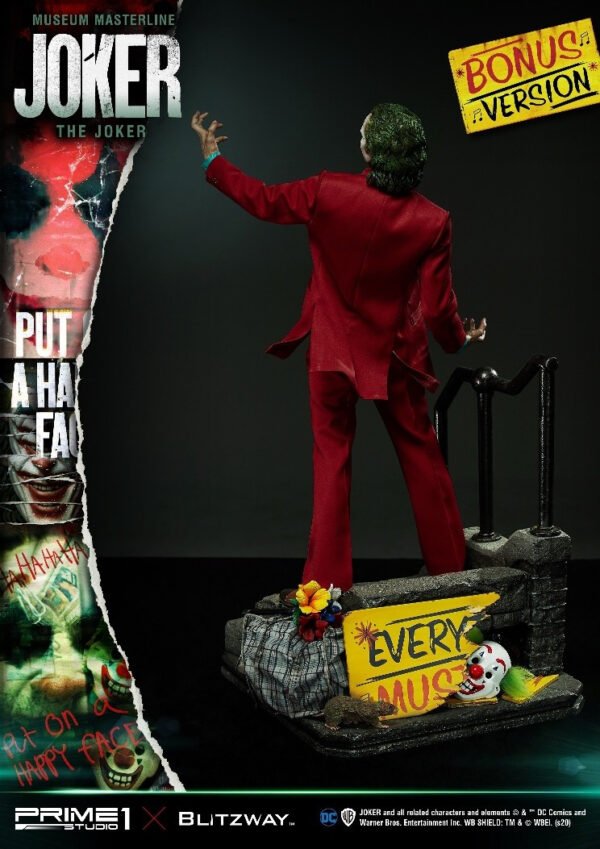 estatua joker the movie prime1 studio bonus version joaquin phoenix