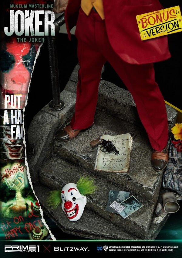estatua joker the movie prime1 studio bonus version joaquin phoenix