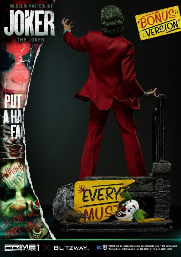estatua joker the movie prime1 studio bonus version joaquin phoenix