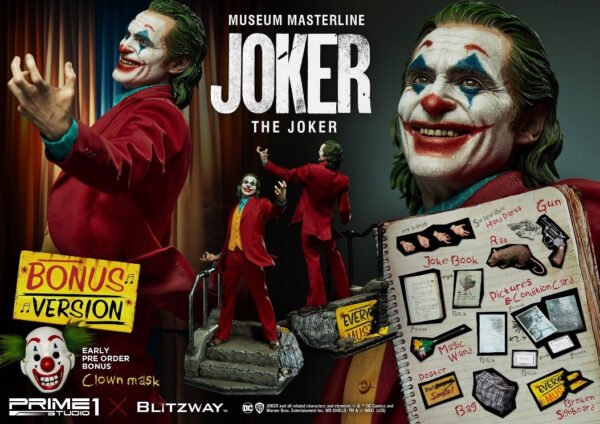 estatua joker the movie prime1 studio bonus version joaquin phoenix