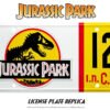 Réplica Jurassic Park Matrícula Dennis Nedry