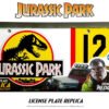 Réplica Jurassic Park Matrícula Dennis Nedry