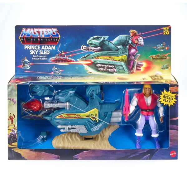 Set Príncipe Adam y Sled Origins Masters del Universo Mattel