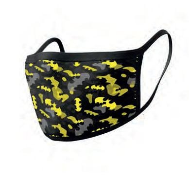 Pack de 2 Mascarillas de Tela Batman Camo Yellow