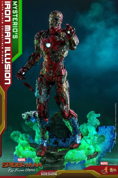 Figura Iron Man Ilusión Mysterio Spiderman Lejos de Casa Hot Toys
