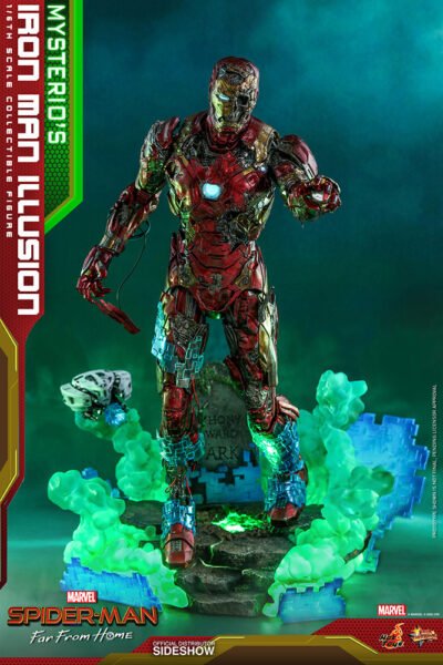 Figura Iron Man Ilusión Mysterio Spiderman Lejos de Casa Hot Toys