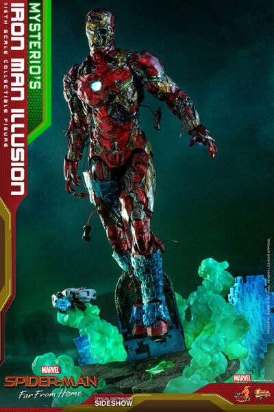 Figura Iron Man Ilusión Mysterio Spiderman Lejos de Casa Hot Toys