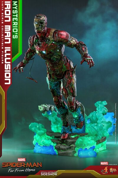 Figura Iron Man Ilusión Mysterio Spiderman Lejos de Casa Hot Toys