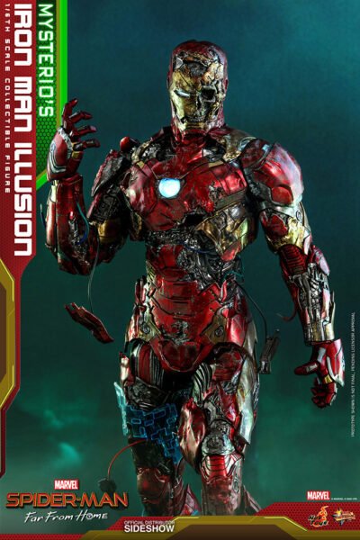 Figura Iron Man Ilusión Mysterio Spiderman Lejos de Casa Hot Toys