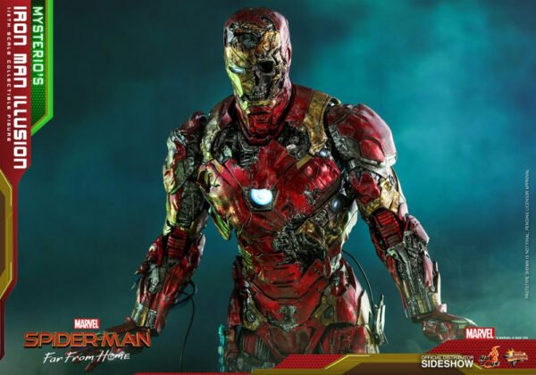 Figura Iron Man Ilusión Mysterio Spiderman Lejos de Casa Hot Toys