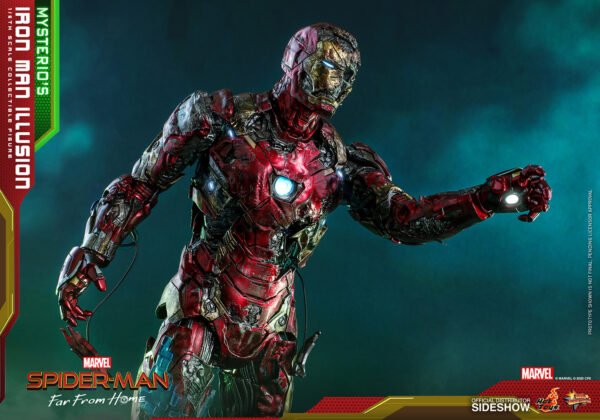 Figura Iron Man Ilusión Mysterio Spiderman Lejos de Casa Hot Toys