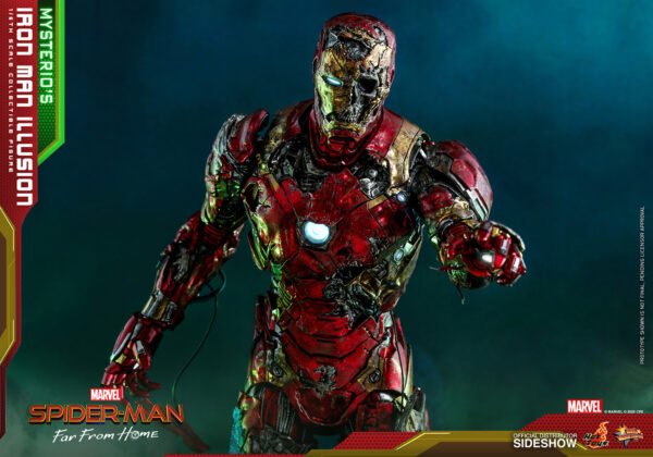Figura Iron Man Ilusión Mysterio Spiderman Lejos de Casa Hot Toys