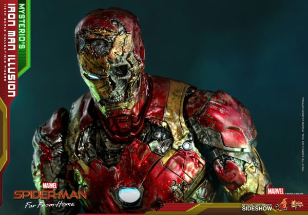 Figura Iron Man Ilusión Mysterio Spiderman Lejos de Casa Hot Toys
