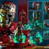 Figura Iron Man Ilusión Mysterio Spiderman Lejos de Casa Hot Toys