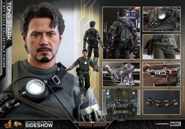Figura Tony Stark Mech Test Iron Man Hot Toys