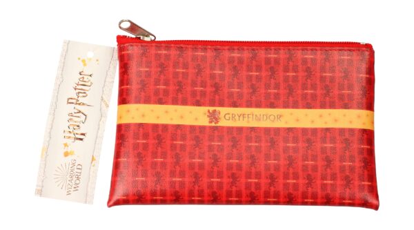 Estuche Rectangular Harry Potter Rojo Gryffindor Logo