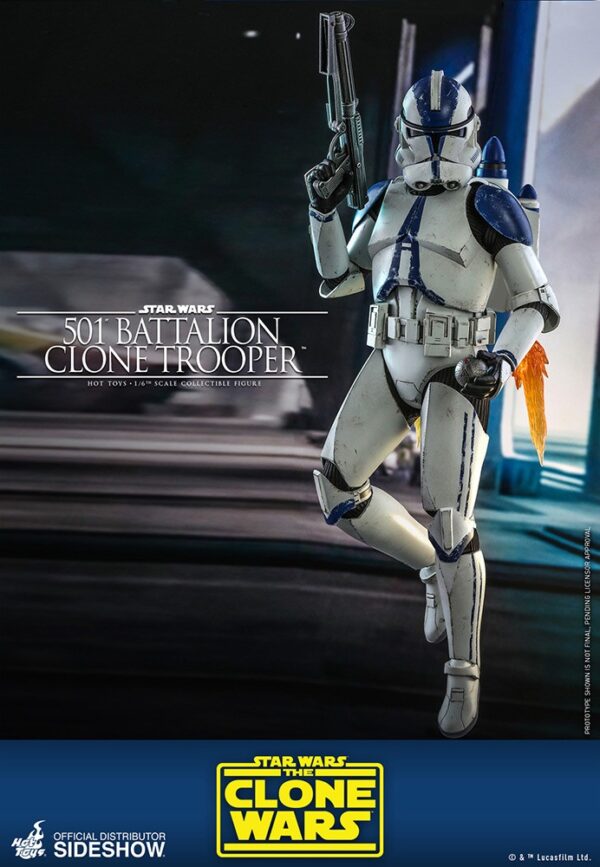 figura clone trooper 501 star wars hot toys clone wars