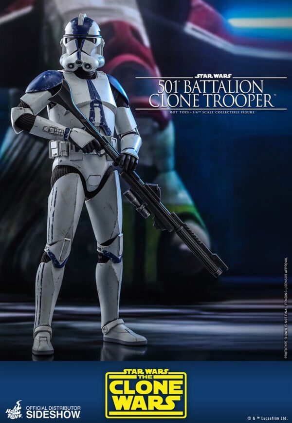 figura clone trooper 501 star wars hot toys clone wars