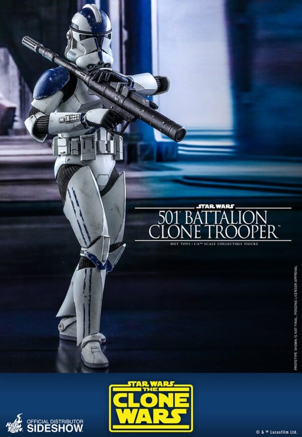 figura clone trooper 501 star wars hot toys clone wars