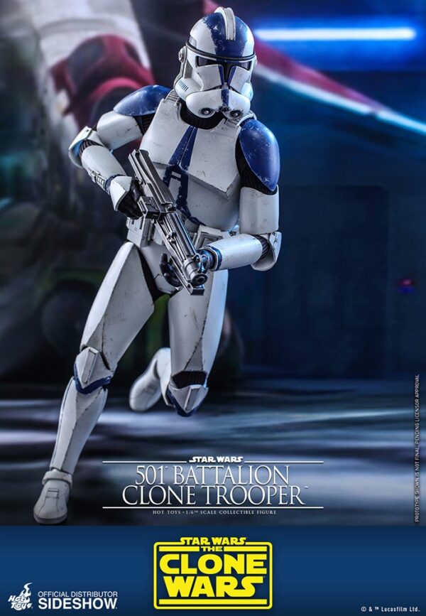 figura clone trooper 501 star wars hot toys clone wars