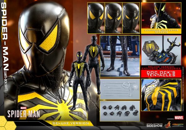 Figura Spiderman Videojuego Anti-Ock Suit Deluxe Hot Toys