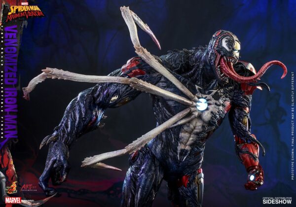 Figura Iron Man Venomized Maximum Venom Hot Toys Escala 1:6