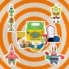 Bob Esponja Pack de 3 Figuras ReAction Krusty Krab Meal Super7